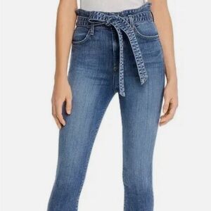 Alice + Olivia Good Paperbag-Waist Skinny Jeans